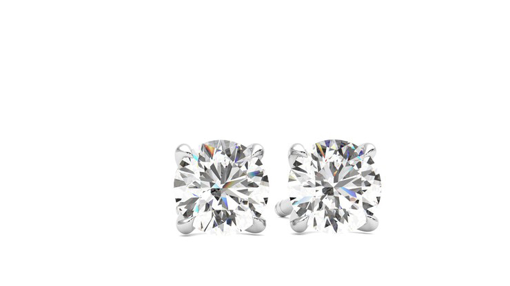 Taylor & Hart Dea 1.00ct Studs Jewellery 360 degree image 3