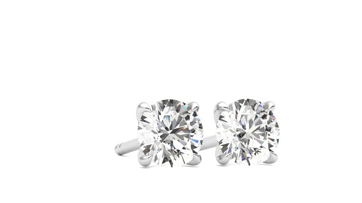 Taylor & Hart Dea 1.00ct Studs Jewellery 360 degree image 4