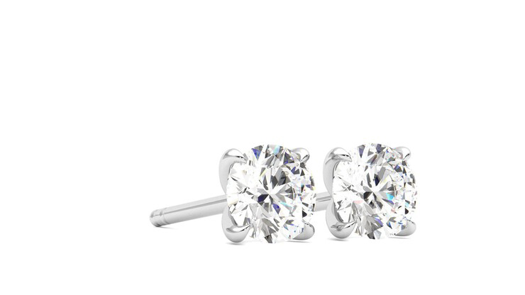Taylor & Hart Dea 1.00ct Studs Jewellery 360 degree image 5