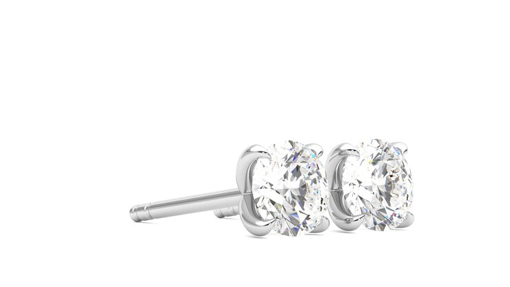 Taylor & Hart Dea 1.00ct Studs Jewellery 360 degree image 6