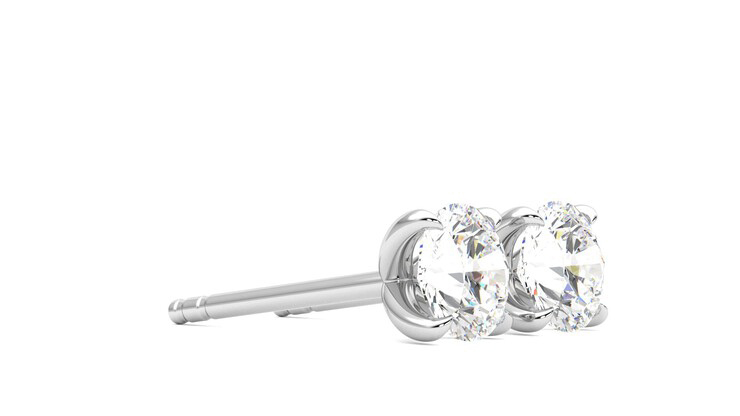 Taylor & Hart Dea 1.00ct Studs Jewellery 360 degree image 7