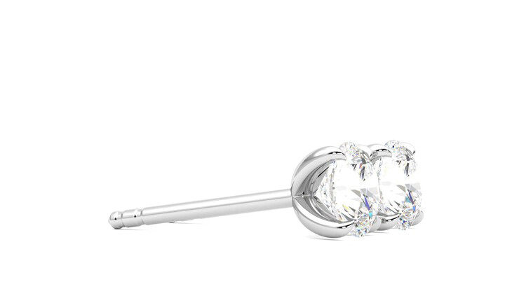Taylor & Hart Dea 1.00ct Studs Jewellery 360 degree image 8