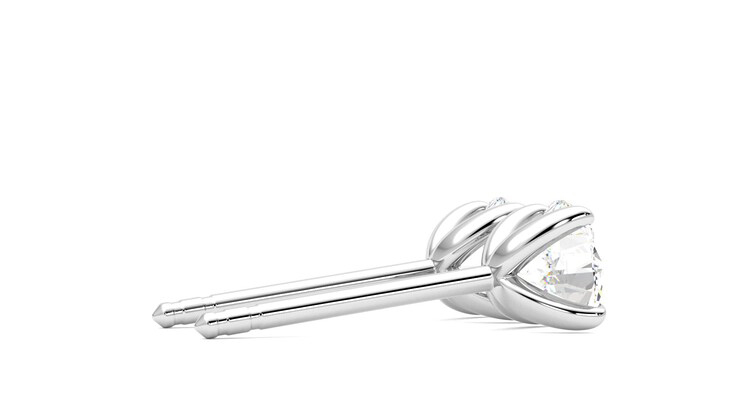 Taylor & Hart Dea 1.00ct Studs Jewellery 360 degree image 11