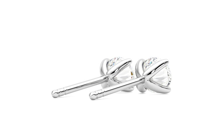 Taylor & Hart Dea 1.00ct Studs Jewellery 360 degree image 13