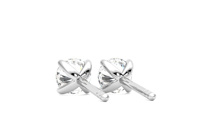 Taylor & Hart Dea 1.00ct Studs Jewellery 360 degree image 16