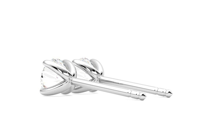 Taylor & Hart Dea 1.00ct Studs Jewellery 360 degree image 18
