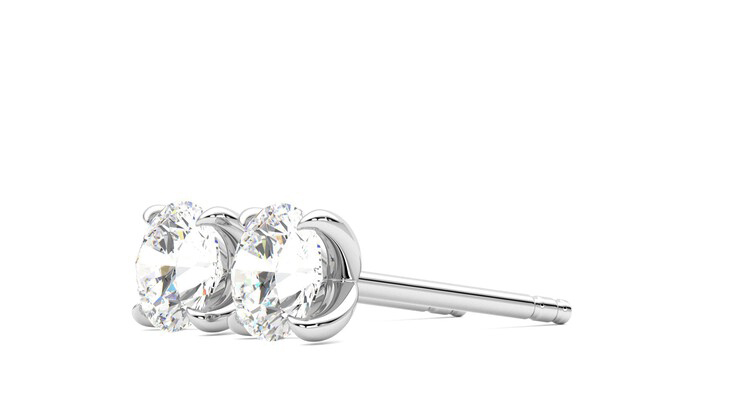 Taylor & Hart Dea 1.00ct Studs Jewellery 360 degree image 23