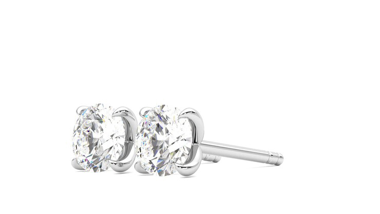 Taylor & Hart Dea 1.00ct Studs Jewellery 360 degree image 24