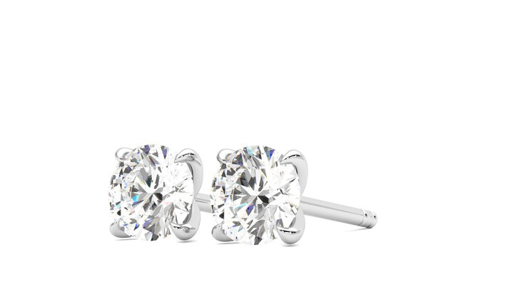 Taylor & Hart Dea 1.00ct Studs Jewellery 360 degree image 25