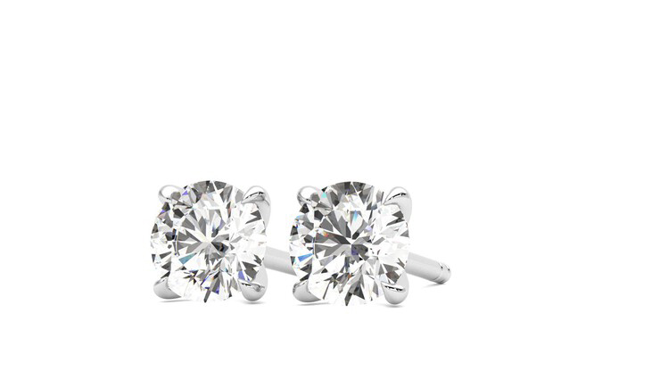 Taylor & Hart Dea 1.00ct Studs Jewellery 360 degree image 26