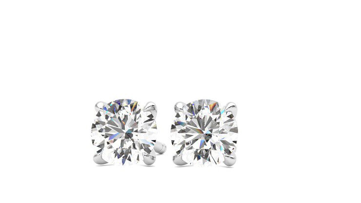 Taylor & Hart Dea 1.00ct Studs Jewellery 360 degree image 27