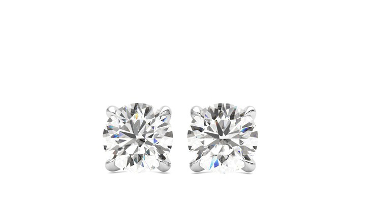 Taylor & Hart Dea 1.00ct Studs Jewellery 360 degree image 28