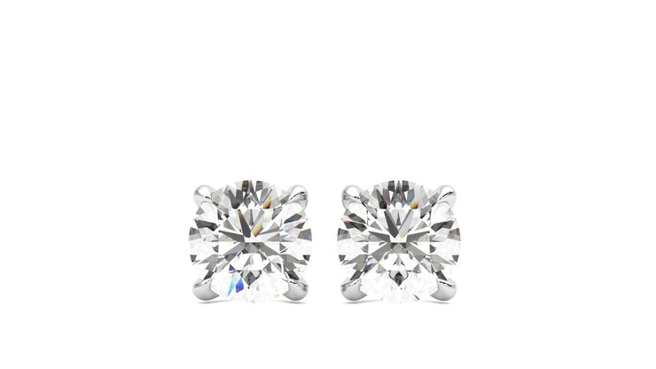 Taylor & Hart Dea 1.00ct Studs Jewellery 360 degree image 29