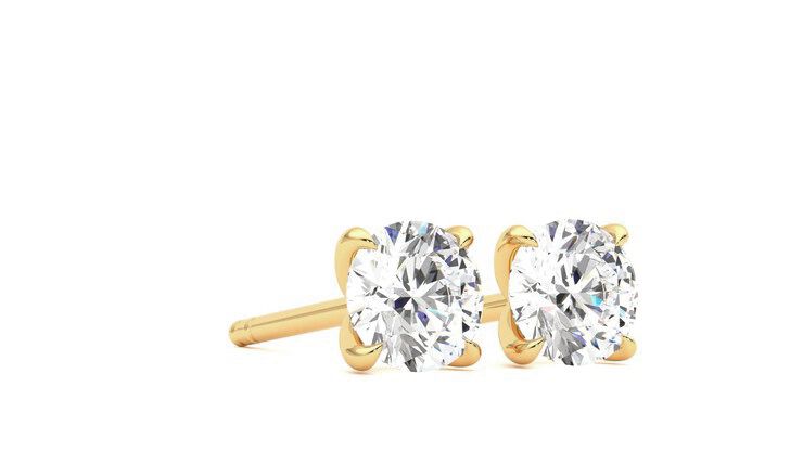 Taylor & Hart Dea 1.00ct Studs Jewellery 360 degree image 5