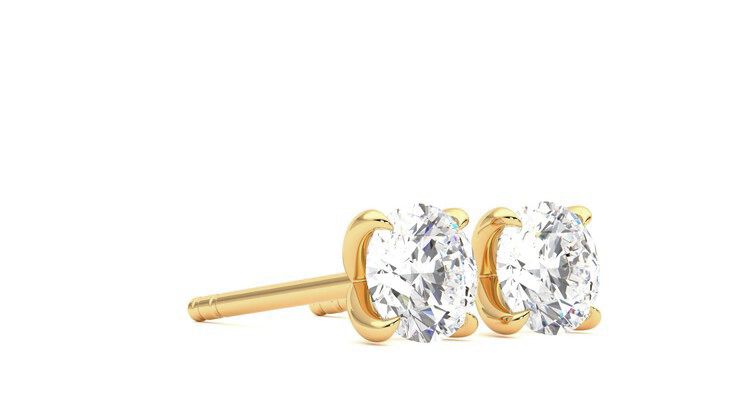 Taylor & Hart Dea 1.00ct Studs Jewellery 360 degree image 6