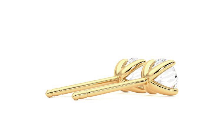 Taylor & Hart Dea 1.00ct Studs Jewellery 360 degree image 12