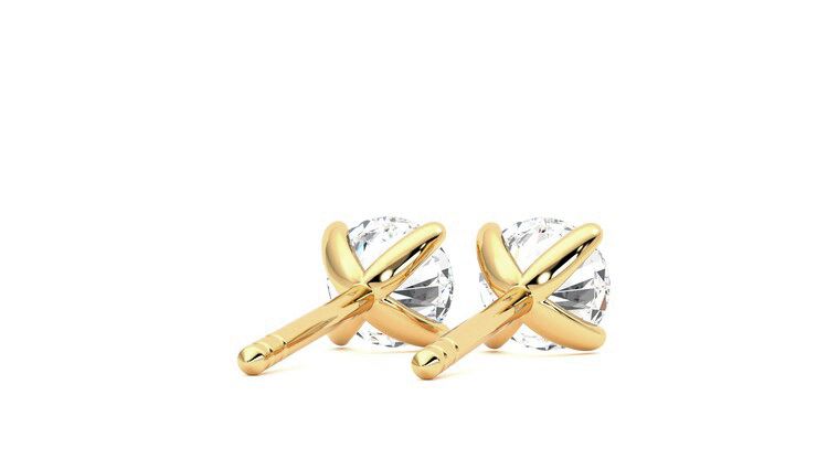 Taylor & Hart Dea 1.00ct Studs Jewellery 360 degree image 14