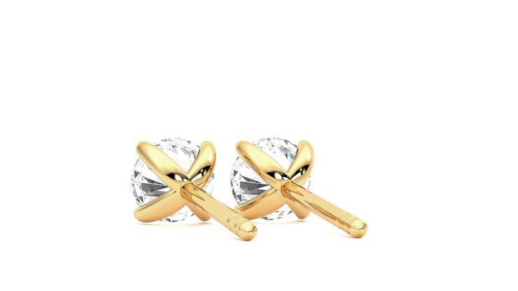 Taylor & Hart Dea 1.00ct Studs Jewellery 360 degree image 16