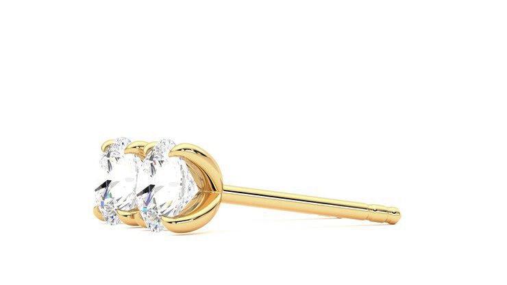Taylor & Hart Dea 1.00ct Studs Jewellery 360 degree image 22