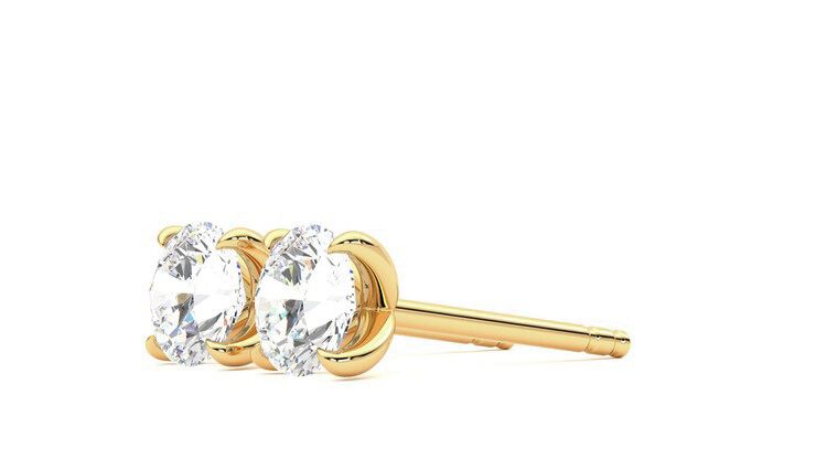 Taylor & Hart Dea 1.00ct Studs Jewellery 360 degree image 23