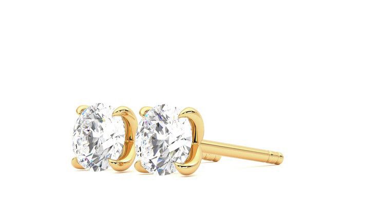 Taylor & Hart Dea 1.00ct Studs Jewellery 360 degree image 24