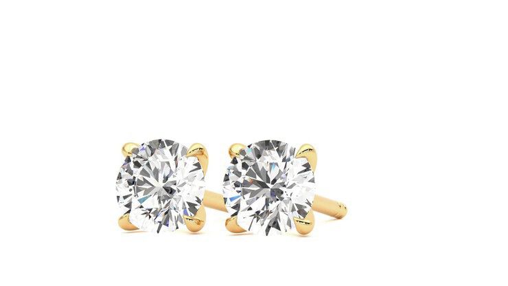 Taylor & Hart Dea 1.00ct Studs Jewellery 360 degree image 26
