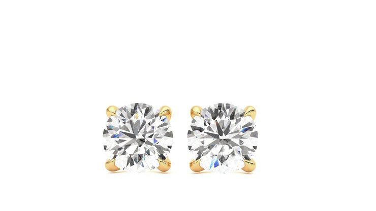 Taylor & Hart Dea 1.00ct Studs Jewellery 360 degree image 28