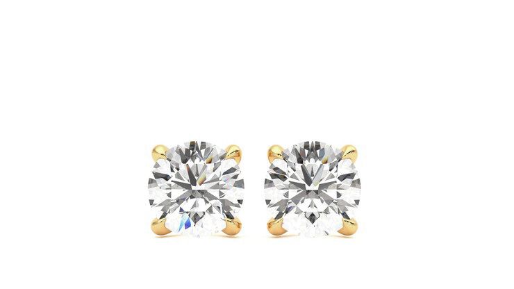 Taylor & Hart Dea 1.00ct Studs Jewellery 360 degree image 29