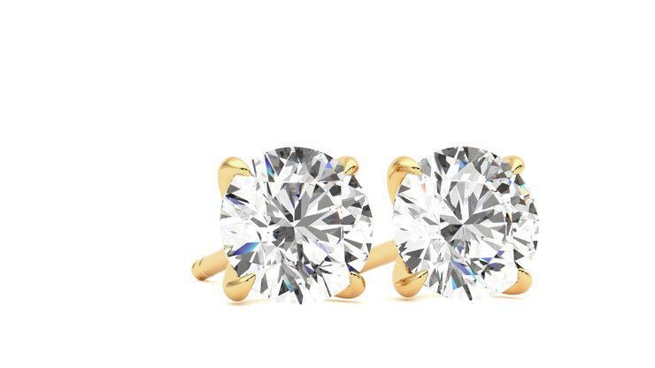 Taylor & Hart Dea 2.00ct Studs Jewellery 360 degree image 4