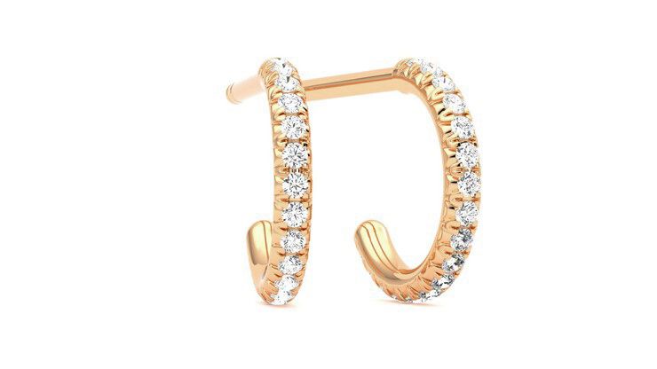 Taylor & Hart Dea Hoops Jewellery 360 degree image 3