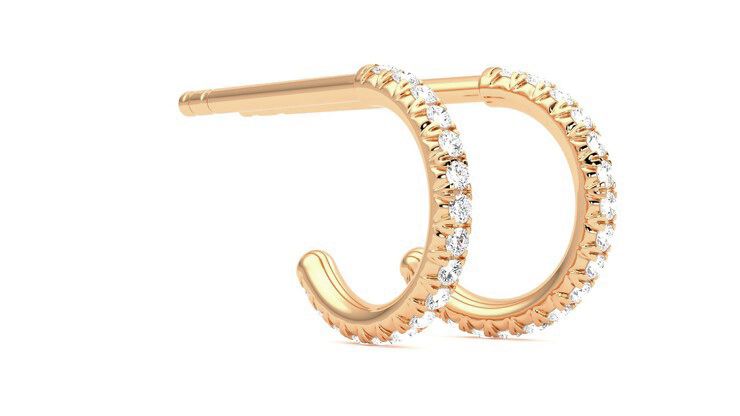 Taylor & Hart Dea Hoops Jewellery 360 degree image 6