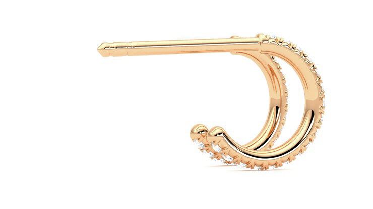 Taylor & Hart Dea Hoops Jewellery 360 degree image 11