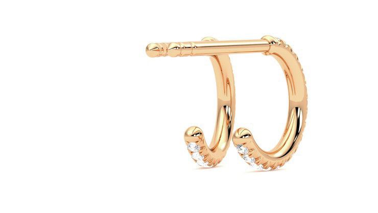 Taylor & Hart Dea Hoops Jewellery 360 degree image 13