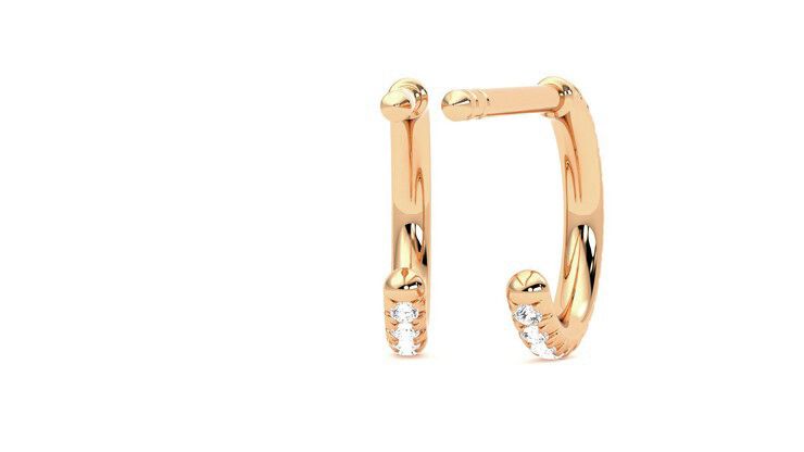 Taylor & Hart Dea Hoops Jewellery 360 degree image 14