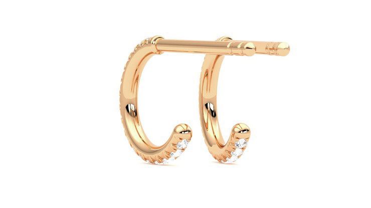Taylor & Hart Dea Hoops Jewellery 360 degree image 16