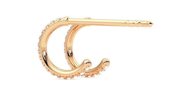 Taylor & Hart Dea Hoops Jewellery 360 degree image 18