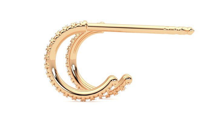 Taylor & Hart Dea Hoops Jewellery 360 degree image 19