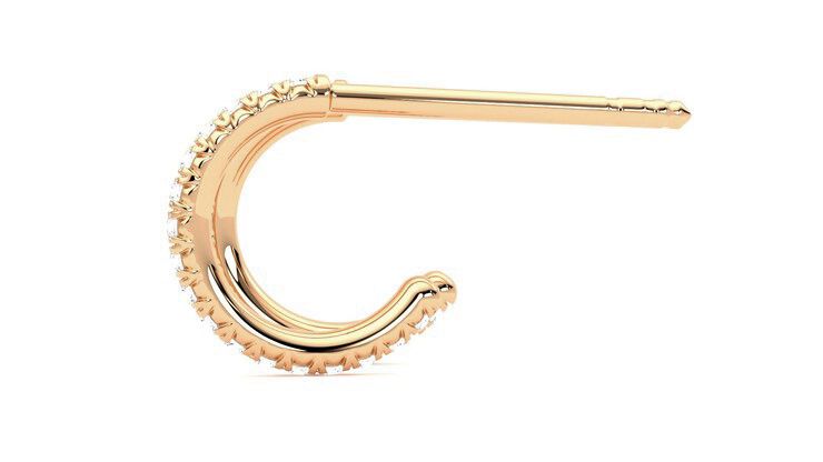 Taylor & Hart Dea Hoops Jewellery 360 degree image 20