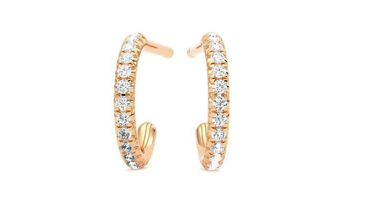 Taylor & Hart Dea Hoops Jewellery 360 degree image 27