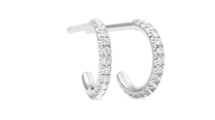 Taylor & Hart Dea Hoops Jewellery 360 degree image 4
