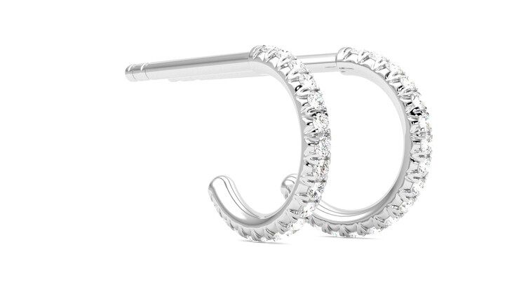 Taylor & Hart Dea Hoops Jewellery 360 degree image 6