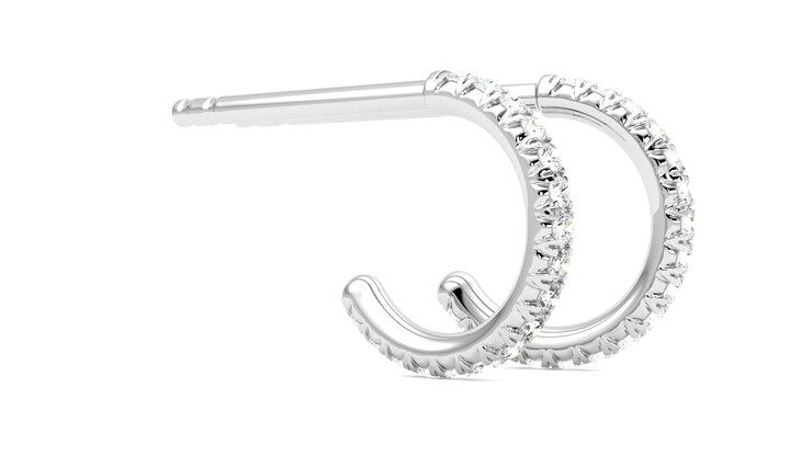Taylor & Hart Dea Hoops Jewellery 360 degree image 7