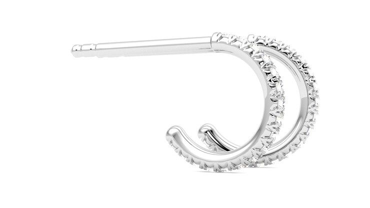 Taylor & Hart Dea Hoops Jewellery 360 degree image 8