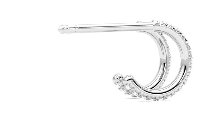 Taylor & Hart Dea Hoops Jewellery 360 degree image 11