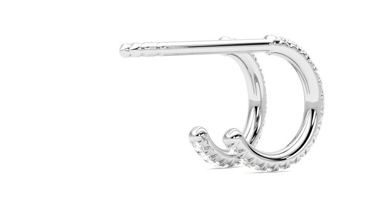Taylor & Hart Dea Hoops Jewellery 360 degree image 12