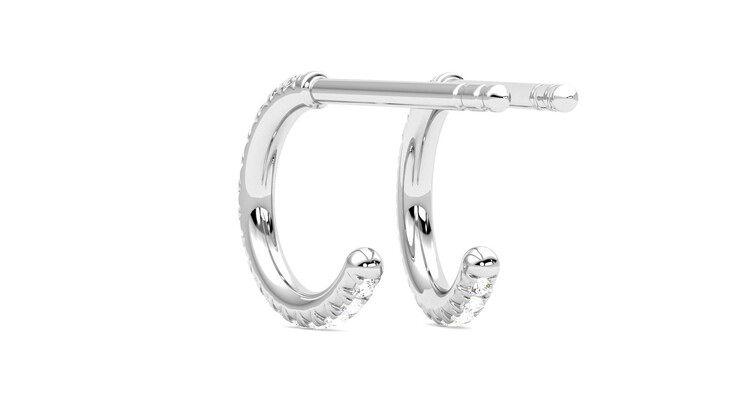 Taylor & Hart Dea Hoops Jewellery 360 degree image 16