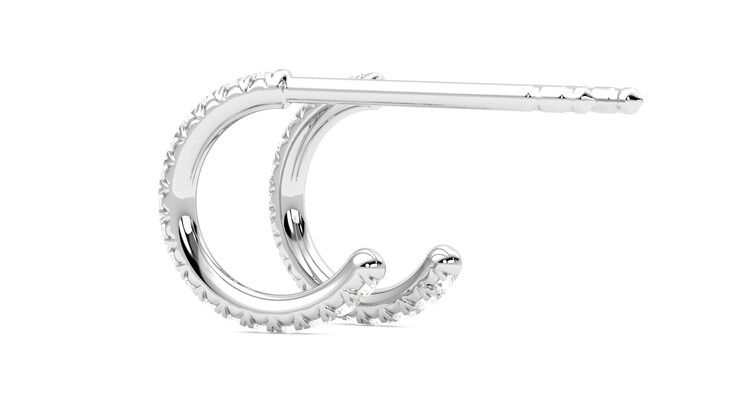 Taylor & Hart Dea Hoops Jewellery 360 degree image 18