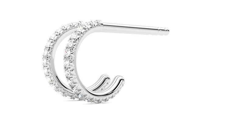 Taylor & Hart Dea Hoops Jewellery 360 degree image 22