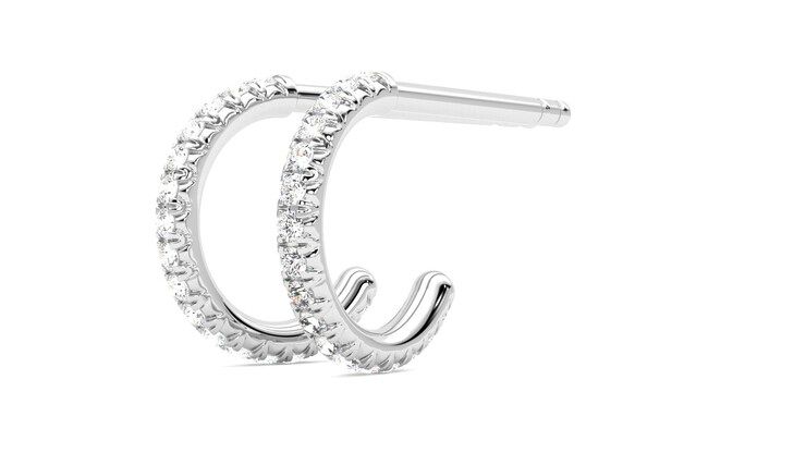 Taylor & Hart Dea Hoops Jewellery 360 degree image 23