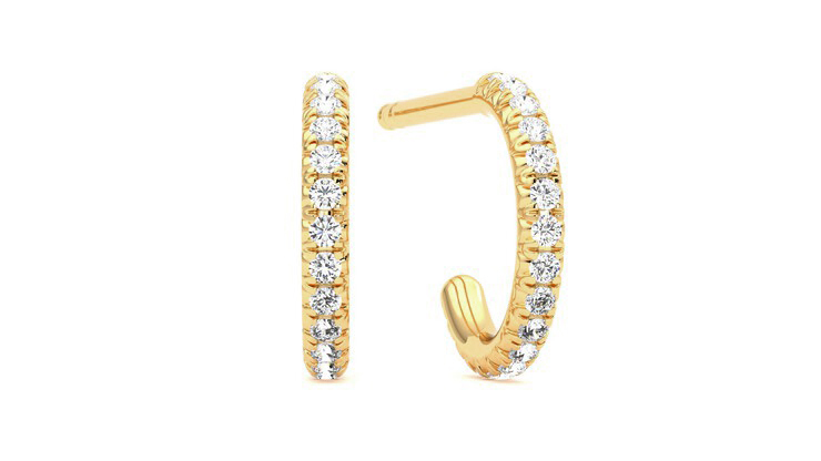 Taylor & Hart Dea Hoops Jewellery 360 degree image 1